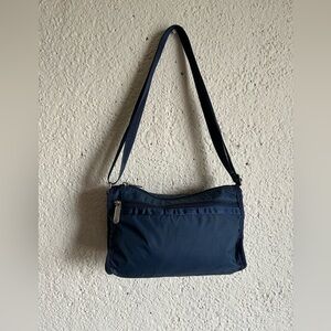 LeSportsac crossbody bag navy 9x6x3.5 in approx.